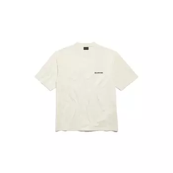 Футболка Balenciaga Back, средний размер, бежевый