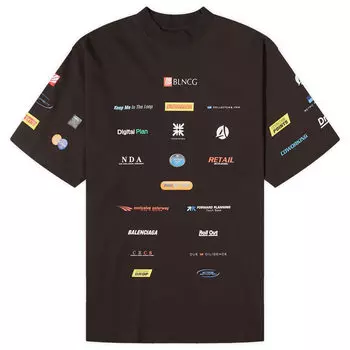 Футболка Balenciaga Business Tee, цвет Washed Black