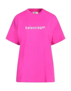 Футболка Balenciaga, фуксия
