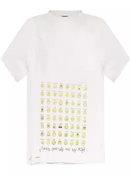 Футболка Balenciaga «Как вы себя чувствуете сегодня», белый