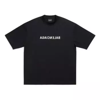 Футболка Balenciaga Mirror Balenciaga T-Shirt Medium Fit 'Black', черный