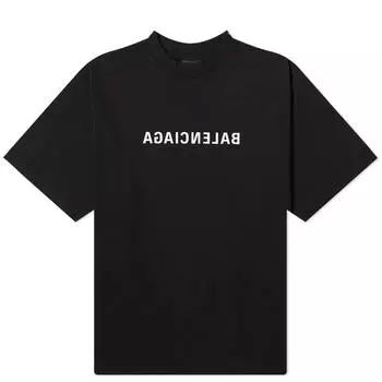 Футболка Balenciaga Mirror Logo, цвет Black & White