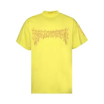 Футболка Balenciaga Oversized T-Shirt, цвет Yellow/Red