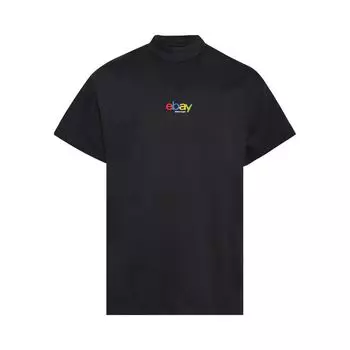 Футболка Balenciaga Oversized T-Shirt 'Washed Black', черный