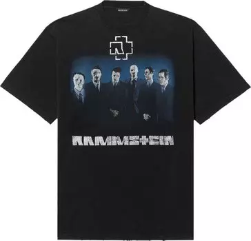 Футболка Balenciaga Short-Sleeve T-Shirt Black, черный