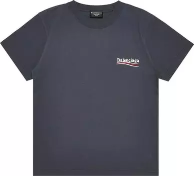 Футболка Balenciaga Small Fit T-Shirt 'Dark Grey/White', серый