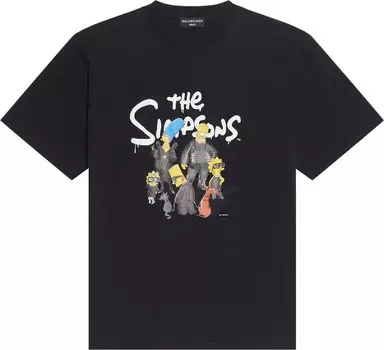 Футболка Balenciaga Small Fit Tee 'Black', черный