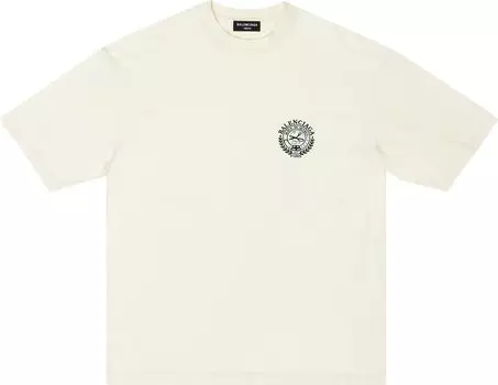 Футболка Balenciaga T-Shirt 'Cream/Black', кремовый
