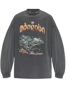 Футболка Balenciaga Тбилиси, черный
