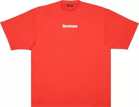 Футболка Balenciaga Technical Mesh Swim T-Shirt 'Red', красный