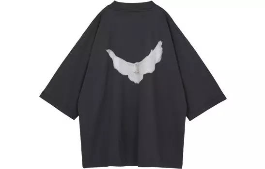 Футболка Balenciaga X Gap X Balenciaga Tripartite Collaboration, унисекс, темно-серая Yeezy, темно-серый