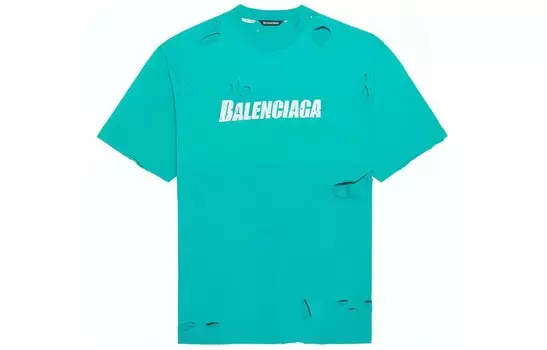 Футболка Balenciaga, зеленый
