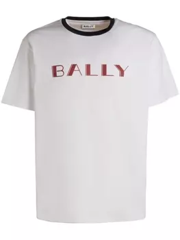 Футболка Bally из органического хлопка с логотипом, белый