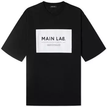 Футболка Balmain Main Lab Logo, цвет Black & White