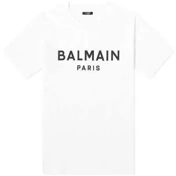 Футболка Balmain Paris Logo, цвет White & Black