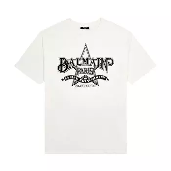 Футболка Balmain Star T-Shirt, цвет White/Black