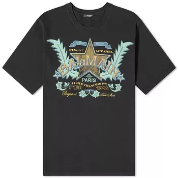 Футболка Balmain Western Print, черный
