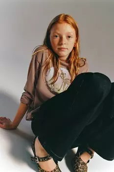 Футболка бэмби disney ZARA, коричневый