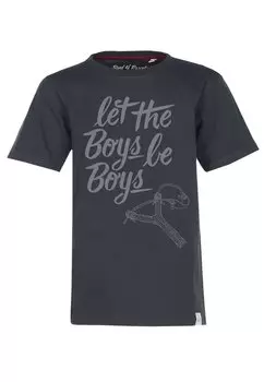 Футболка Band of Rascals Let The Boys Be Boys, серый