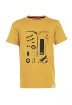 Футболка Band of Rascals Scooter Parts, цвет senf