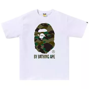 Футболка BAPE 1st Camo By Bathing Ape 'White/Green', белый