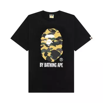 Футболка BAPE 1st Camo By Bathing Ape, цвет черный/желтый