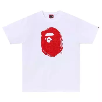 Футболка BAPE 30th Anniversary #1 'White/Red', белый