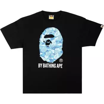 Футболка BAPE ABC Camo By Bathing Ape, цвет черный/зеленый