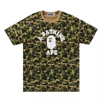 Футболка BAPE ABC Camo College Tee, зеленый