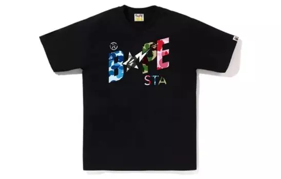 Футболка BAPE ABC Camo Crazy Bape Sta Logo A Bathing Ape, белый