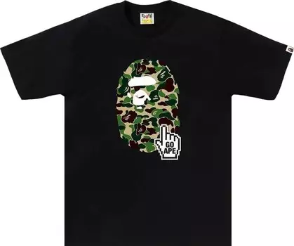 Футболка BAPE ABC Camo (Online Exclusive) 'Black/Green', черный