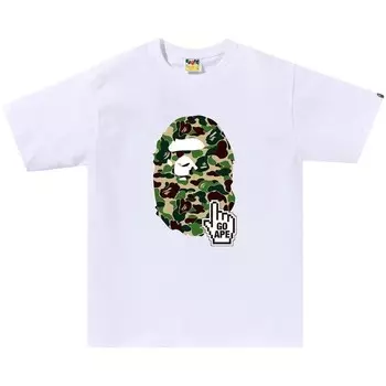 Футболка BAPE ABC Camo (Online Exclusive) 'White/Green', белый