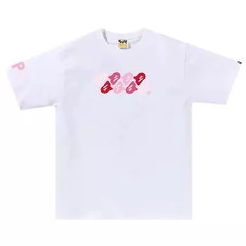 Футболка BAPE ABC Camo 'White/Pink', белый