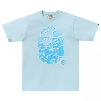 Футболка BAPE ABC Sea Surface Camo Ape Head Tee, цвет Sax