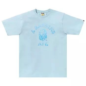 Футболка BAPE ABC Sea Surface Camo College Tee, цвет Sax