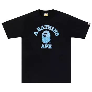 Футболка BAPE ABC Sea Surface Camo College Tee, черный