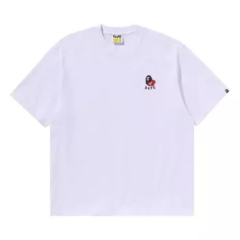 Футболка BAPE Ape Head 2 Point Relaxed Fit 'White', белый