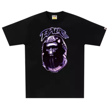 Футболка BAPE Ape Head Graffiti 'Black', черный