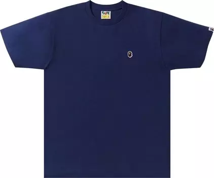 Футболка BAPE Ape Head One Point 'Navy', синий
