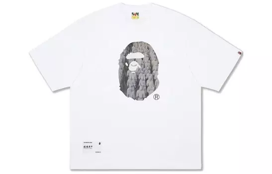 Футболка Bape Ape World Series для мужчин A Bathing Ape, черный