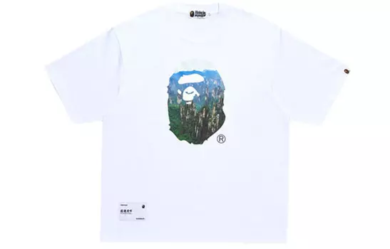Футболка Bape Ape World Series унисекс A Bathing Ape, белый