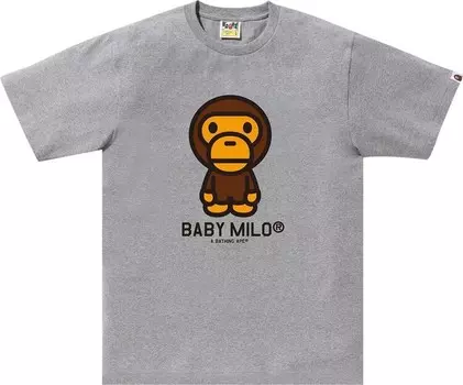 Футболка BAPE Baby Milo 'Grey', серый