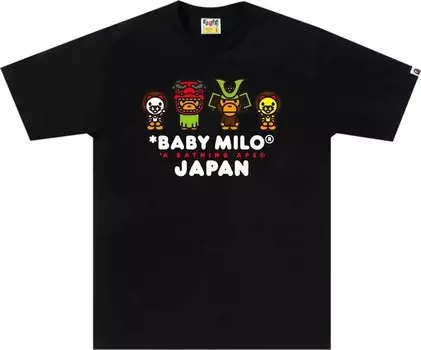 Футболка BAPE Baby Milo Japan 'Black', черный