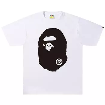 Футболка BAPE Bicolor Big Ape Head Tee 'White', белый