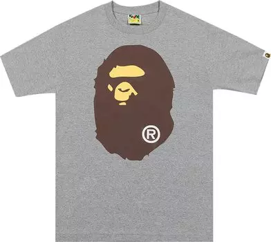 Футболка BAPE Big Ape Head Tee 'Grey', серый