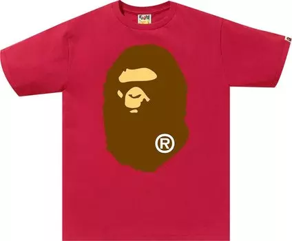 Футболка BAPE Big Ape Head Tee 'Red', красный