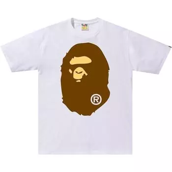 Футболка BAPE Big Ape Head Tee 'White', белый