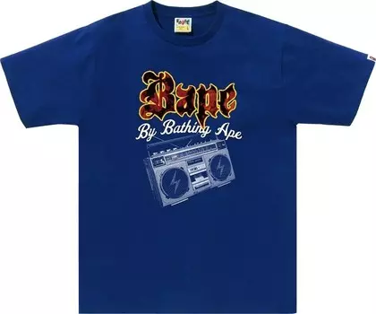 Футболка BAPE Boombox 'Blue', синий