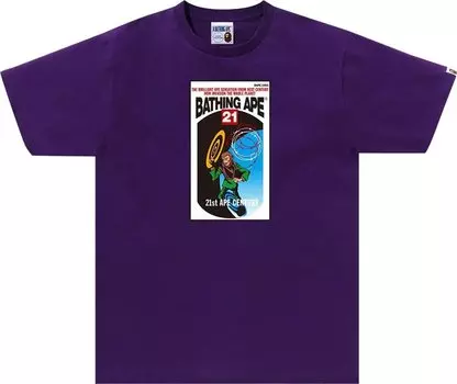 Футболка BAPE By Bathing Ape 'Purple', фиолетовый