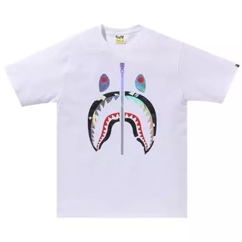 Футболка BAPE City Camo Shark 'White/Grey', белый